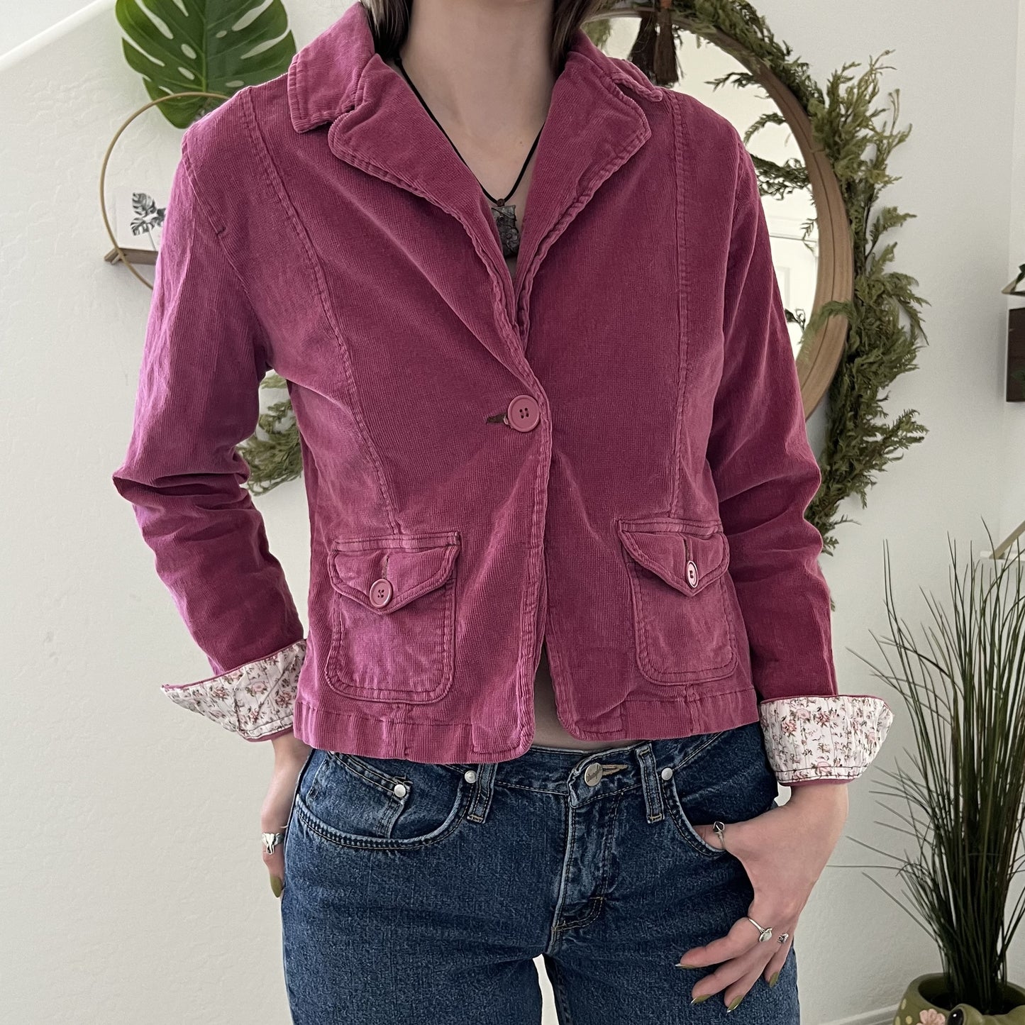 Y2K Corduroy Blazer