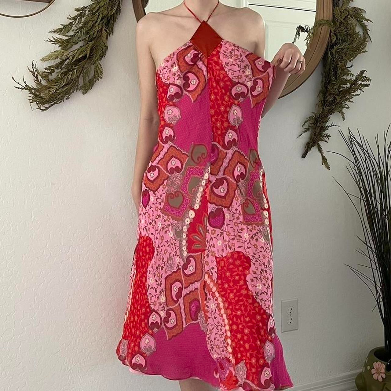 Stunning Sunset Symphony Midi Dress