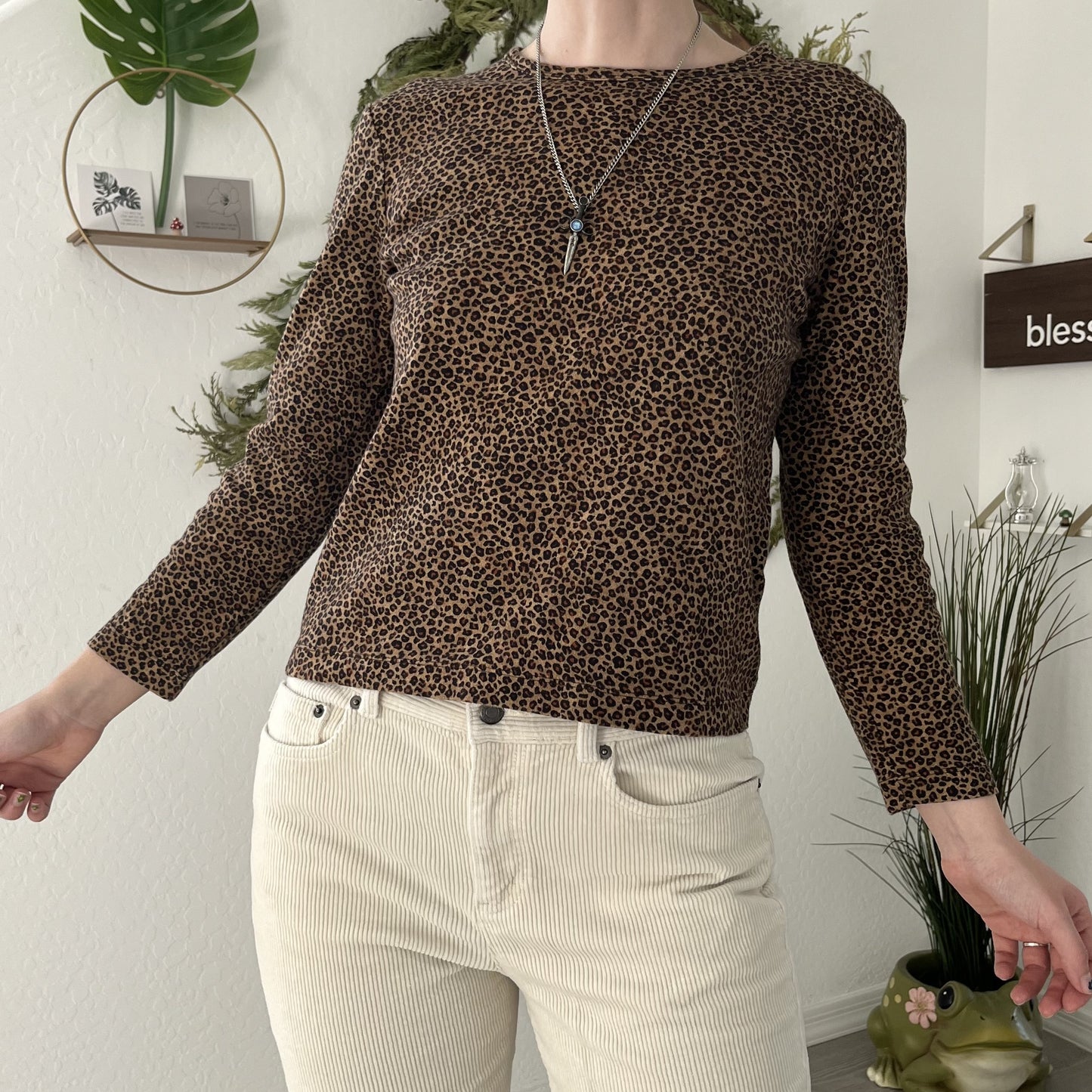 Chic Feline Long Sleeve Top