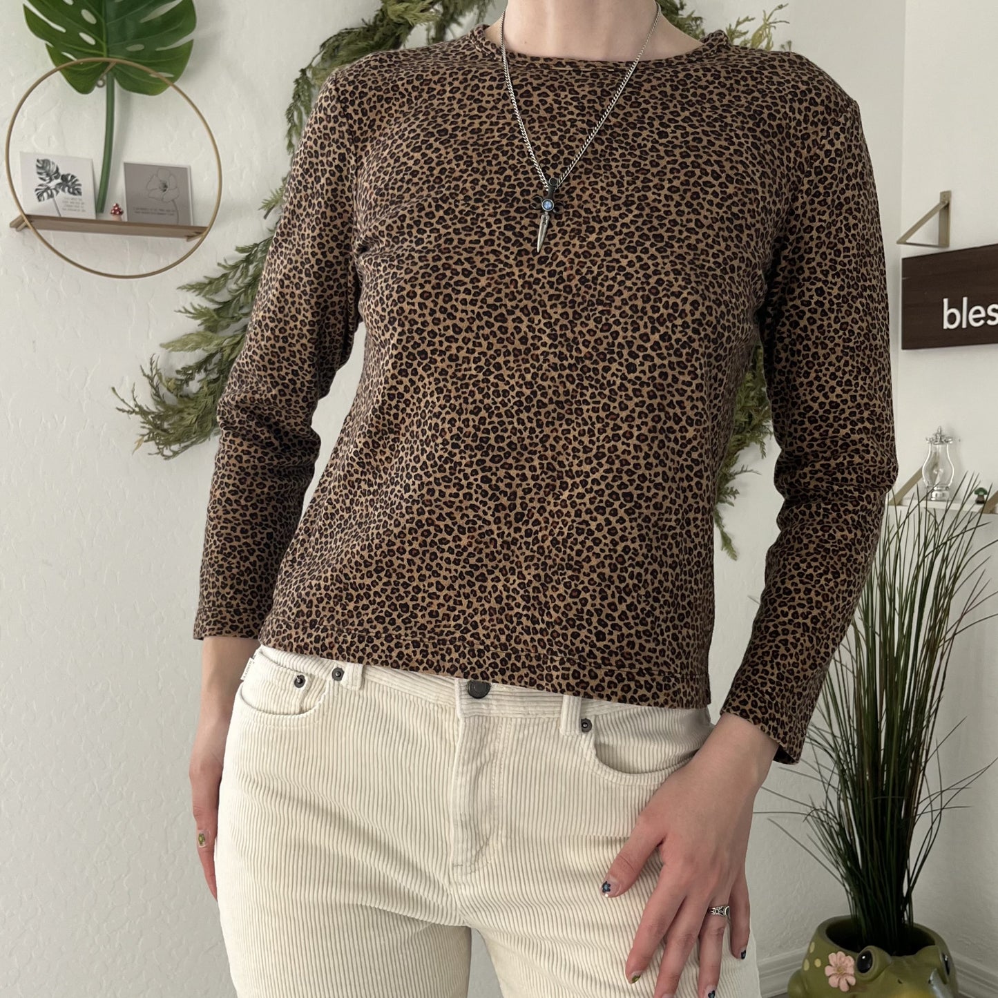 Chic Feline Long Sleeve Top