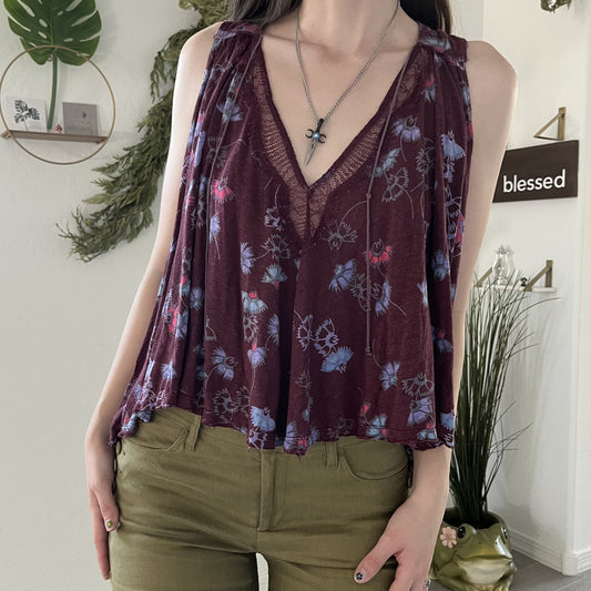 Free-Spirited Flower Lace Top