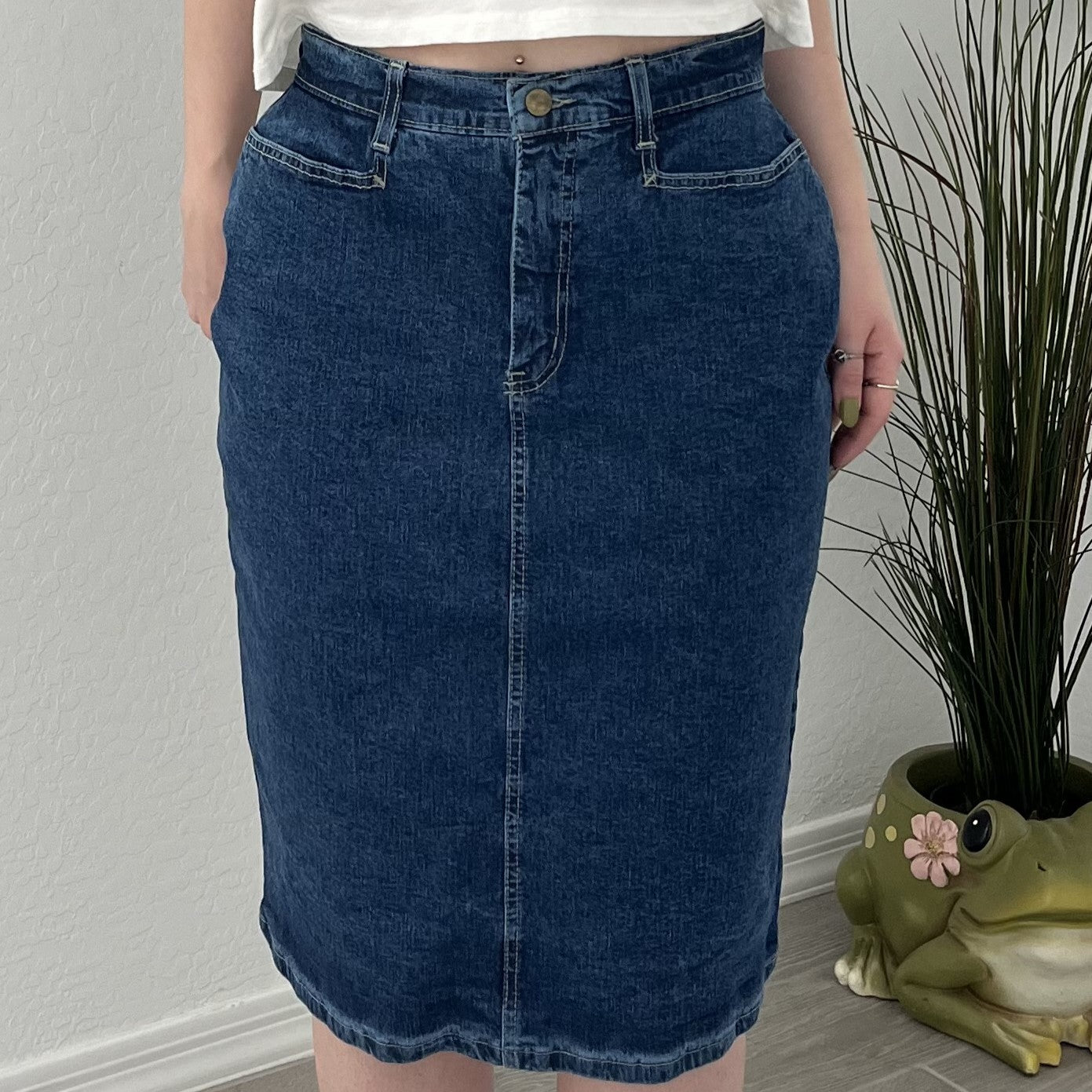 Classic Vintage Denim Skirt