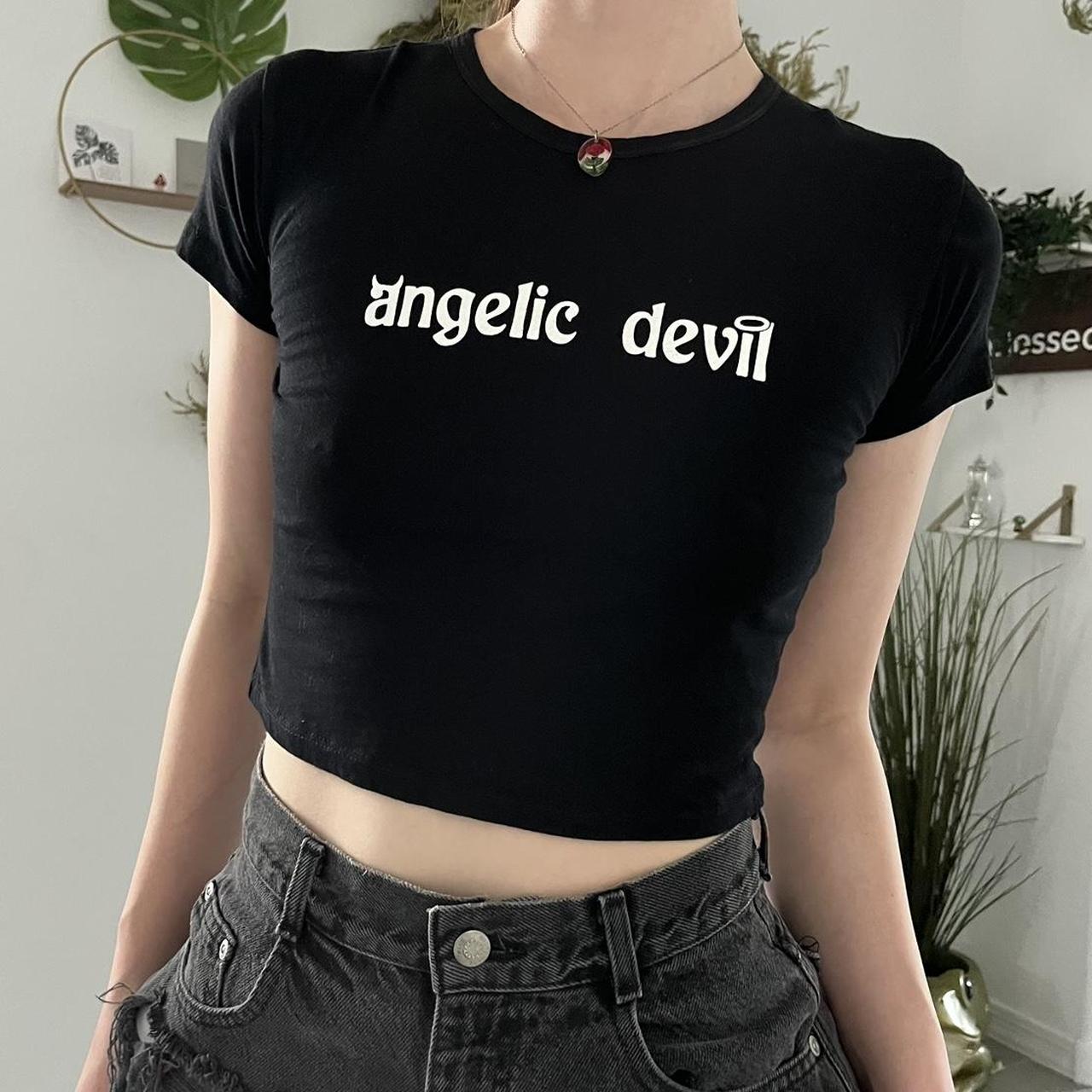 Angelic Devil Graphic Baby Tee