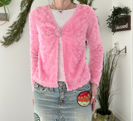 Fuzzy Pink Sweater