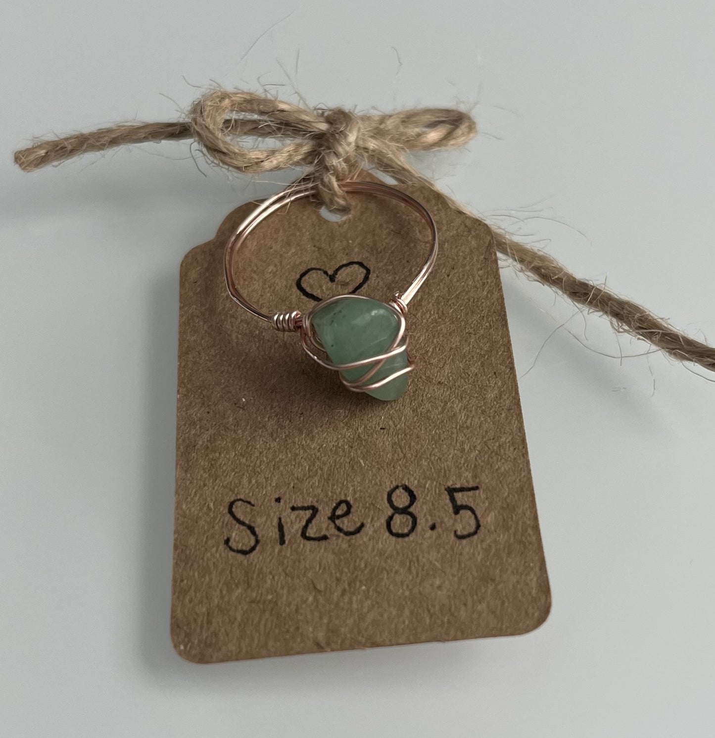 Aventurine Wire Wrapped Ring