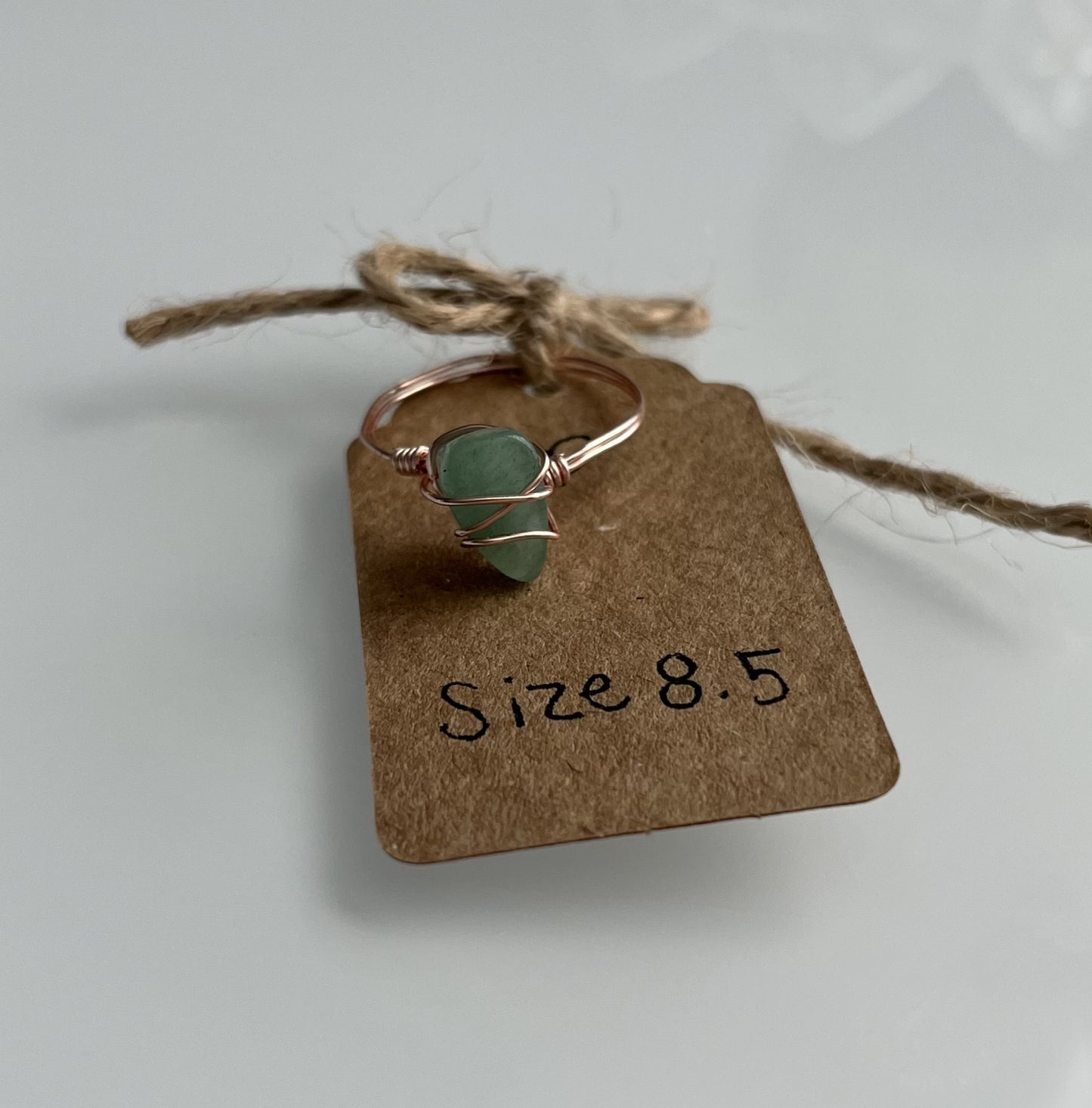 Aventurine Wire Wrapped Ring