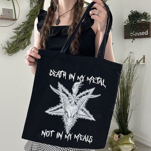 Metal Vegan Tote Bag