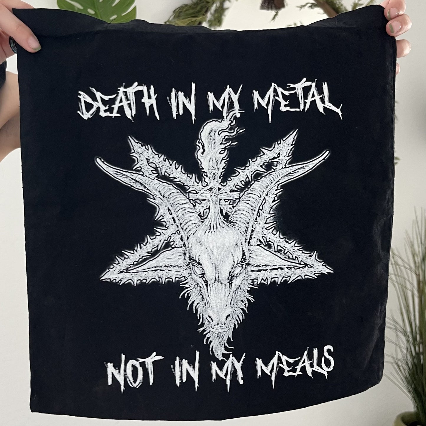 Metal Vegan Tote Bag